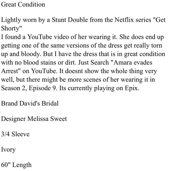 Stunt Double Bridal Gown - Picture 3 of 17